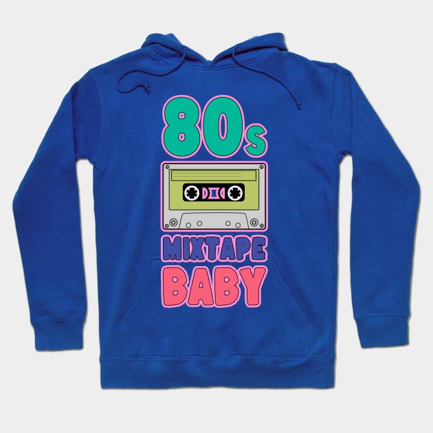 80s Mixtape Baby Hoodie by Worldengine